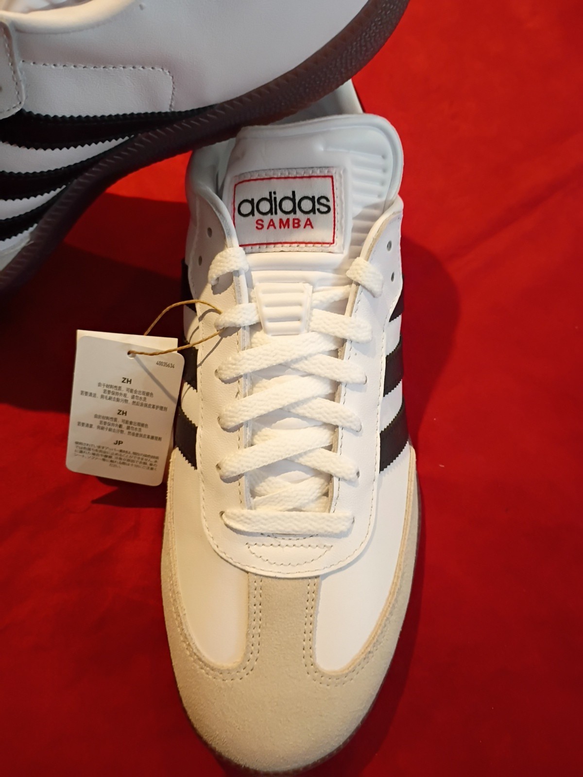 Adidas Men's Samba Soccer Size 12 WHT/BLACK NEW thumbnail 3