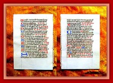 HOUR BOOK-EVANGELIAL-CODEX-RELICS, Medieval Paris, Parchment, around 1300