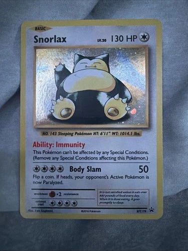Pokémon TCG Snorlax XY179 Ultra Rare Holo Black Star Promo Card