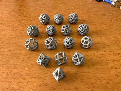 Catalan Solid-Triakis Tetrahedron/Octahedron/Icosahedron/Hexahedron,Rhombic Tria