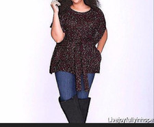 LANE BRYANT New NWT 14 16 18 20  Metallic Marled Knit Tie-Waist Poncho Sweater