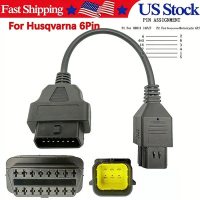 OBD2 16 to 6 Pin Diagnostic Cable For KTM Husqvarna Motorcycle 6PIN OBD OBDII
