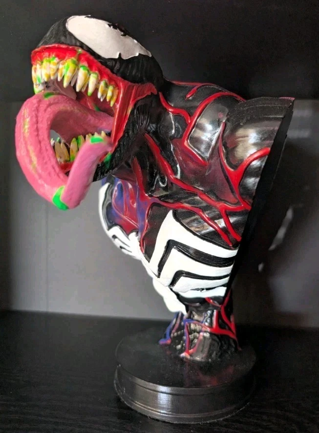 Venom Bust. Custom Statue of Venom from the Spiderman Comic Books. - Image 2 of 4