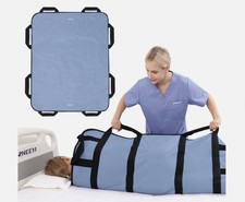 Multipurpose 48" x 40" Positioning Bed Pad with Reinforced Handles - Reusable...