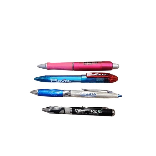 Lot Of 4 Promotional Pens Viagra Celebrex Plavix Prevacid Lansoprazole