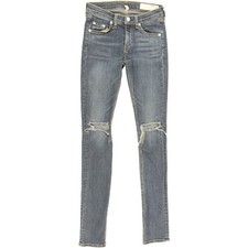 Rag & Bone Ripped Knee Skinny Jean Vashon USA Made Stretch Jeans 25