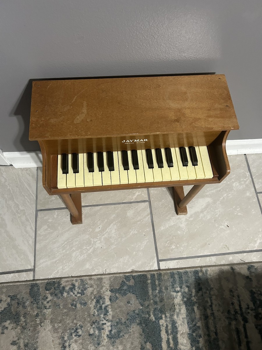 VINTAGE JAYMAR 30 KEYS CHILD'S UPRIGHT WOODEN PIANO MADE IN USA