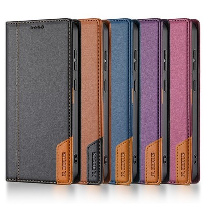Handy Hülle Magnet Flip Book Case Für Xiaomi 14T 13T 12T Poco X5 M6 Pro C55 C65