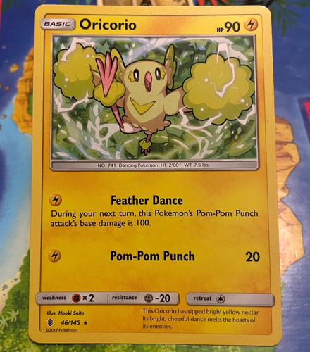Oricorio 46/145 Rare Guardians Rising Pokemon Near Mint