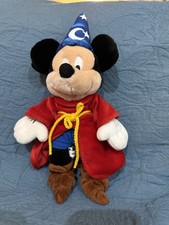 Disney World Sorcerer Mickey Mouse Fantasia Plush Stuffed Animal