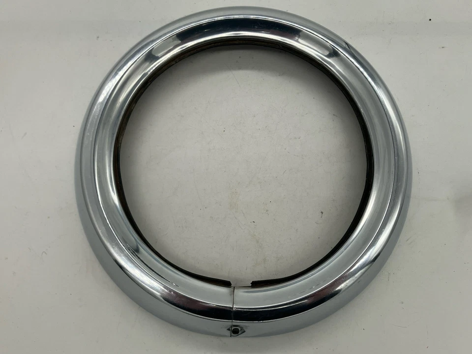 53-54 Pontiac Catalina Chieftain Torpedo Headlight Headlamp Ring Bezel Pair NOS - Image 4 of 4