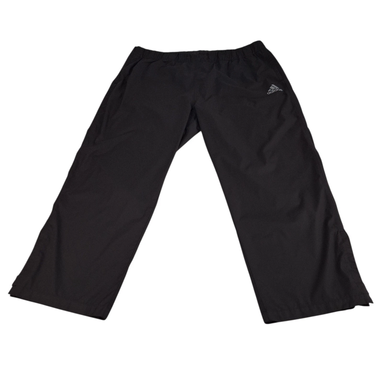 Adidas Golf Climastorm Rain Pants Mens 2XL XXL Black Seam Sealed Elastic Waist