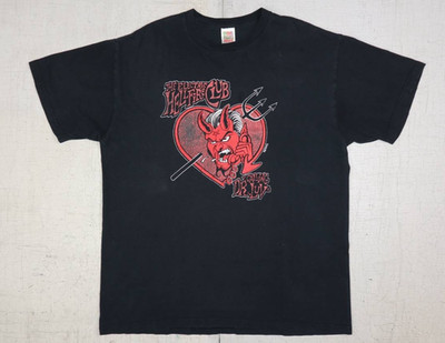 Vintage 90s The Electric Hellfire Club T-Shirt Black Size XL Calling Dr Luv