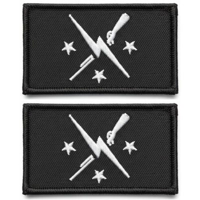 Minutemen Faction Morale Embroidered Patch - 3 x 2 inch Hook Fastener Backing