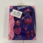 Vintage 1996 Mattel Barbie Pretty Treasures Pink Heart Jewelry - new in package