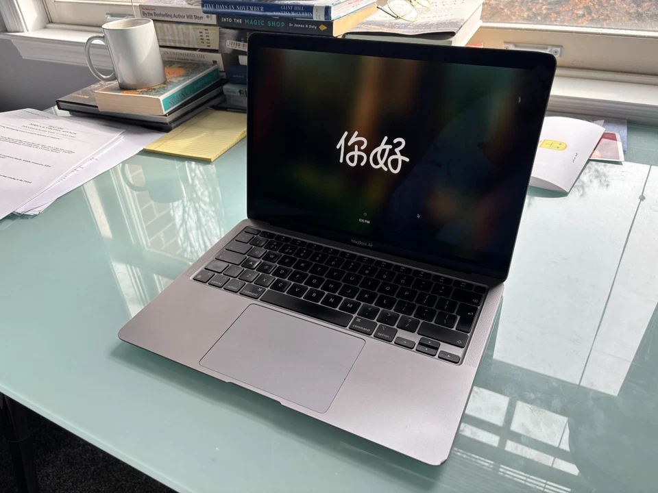 Apple MacBook Air M1, 13-Inch, Grey, 256gb, 8Gb Ram. 100% Battery  – Boxed - Image 2 of 4