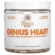 2 X The Genius Brand, Genius Heart , 60 Veggie Capsules