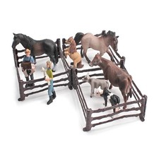 "Authentic Farm Scene 5 Styles of PVC Model Ranch Fence for Train Layouts"