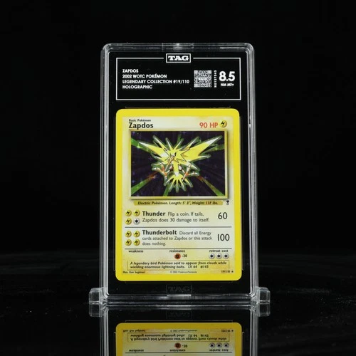 TAG 8.5 - Pokemon ZAPDOS 19/110 - LEGENDARY COLLECTION - HOLO FOIL Rare