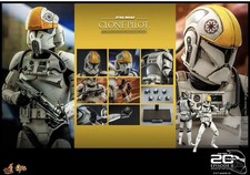 Hot Toys Star Wars Clone Pilot 1 6 Scale Figure Attack Of The Clones MMS648