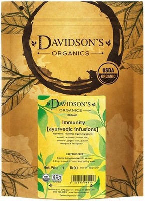 Organics, Ayurvedic Infusions, Immunity, Loose Leaf Tea, 16-Ounce Bag