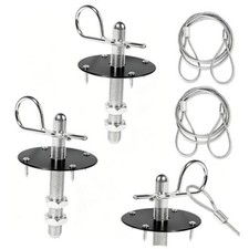 2 Pack Trucks Hood Pin for Car, Stainless Steel Hood Pin Lock Clip with Black