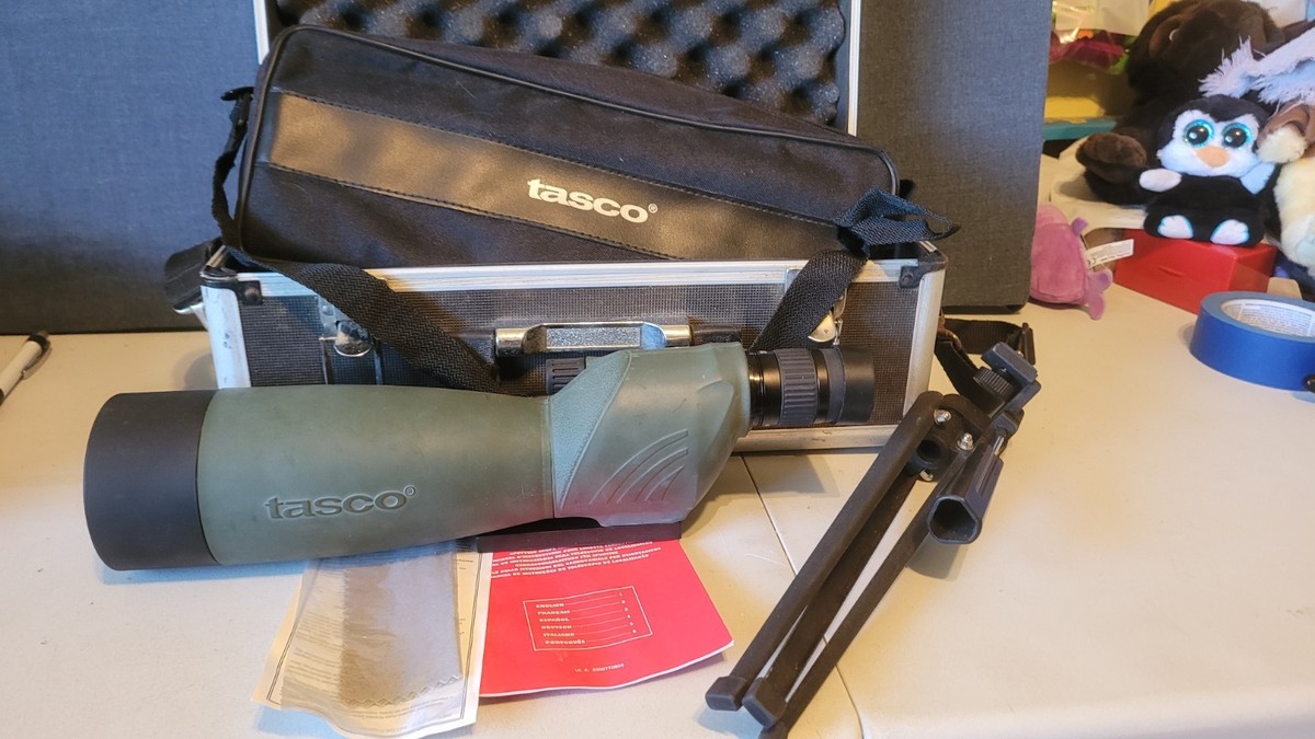 Tasco 20-60x60m Spotting Scope Case Tripod Tested | eBay