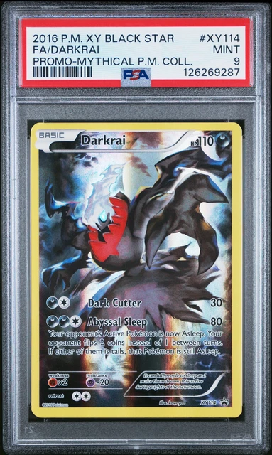 Darkrai XY114 Mythical Black Star Promo Pokemon PSA 9 Mint *NEW CERT*