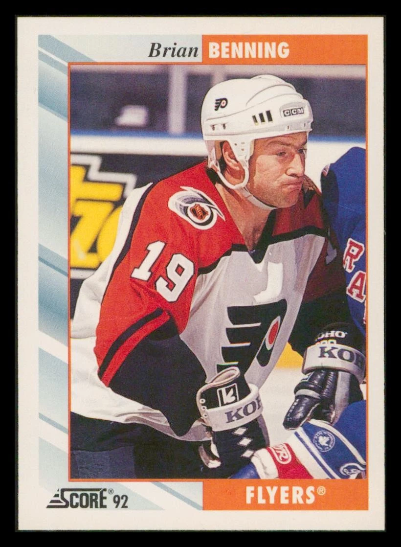 1992-93 Score #133 Brian Benning Philadelphia Flyers HOCKEY Card