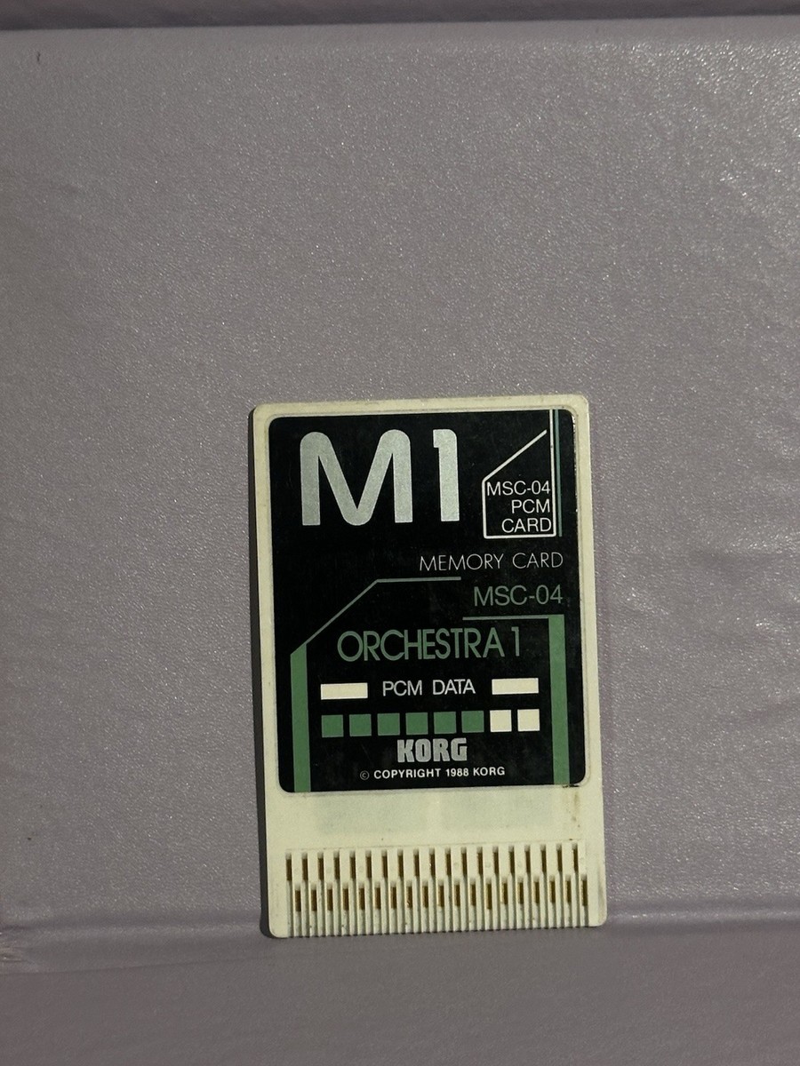 Korg M1 Orchestra 1 Expansion Card Set - MSC-04 PCM + MPC-04