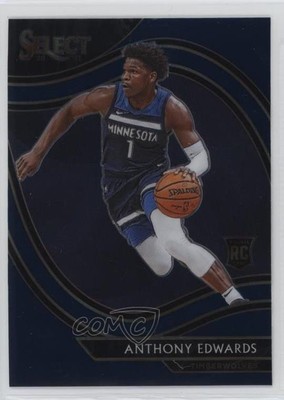 2020-21 Panini Select Courtside Retail Blue Anthony Edwards #300 0qh8