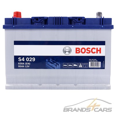 BOSCH AUTOBATTERIE 12V 95Ah STARTERBATTERIE 830A ERSETZT 87AH 88AH 90AH 92AH