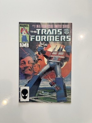 Marvel Comics The Transformers #1 1984 Optimus Prime Megatron Comic Book