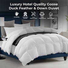 Luxury Hotel Quality  Duck Feather & Down Duvet Quilt Warm Bedding