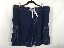 Men  s OP Lined Swimsuit Size XL 40-42 Navy/Blue/White 5 Pocket, Elastic, Drawstr