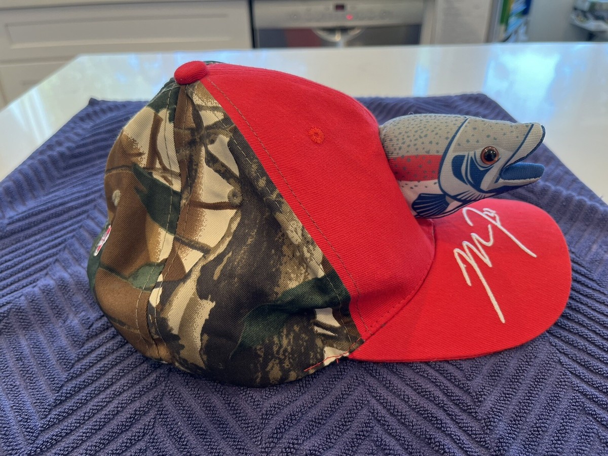 Anaheim Angels #27 Mike Trout 3D Fish Camo Baseball Hat Cap 