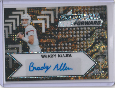 2025 LEAF METAL FOOTBALL BRADY ALLEN ''FLASH FORWARD'' PULSAR AUTOGRAPH 3/3