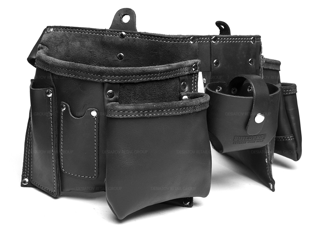 BuildPro Tool Belt Apron BLACK LEATHER LWTMABK eBay