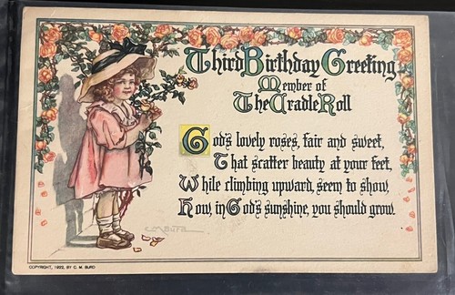 Antique Birthday Postcards From 1900s Lot 12 Various Posted & Unposted - Picture 4 of 15