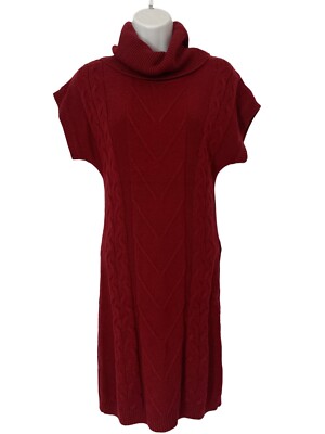 New York & Company Womens Maroon Cowl Neck Short Sleeve Knit Sweater Dress XS | eBay New York & Company Womens Maroon Cowl Neck Short Sleeve Knit Sweater Dress XS | eBay
