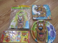 Scooby Doo Party Express Birthday Party Supplies Multi-color 4pc Lot NOS