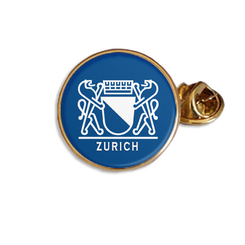 ZURICH CITY ZÜRICH COAT OF ARMS SWITZERLAND SCHWEIZ ENAMEL LAPEL PIN BADGE GIFT - Foto 2 di 3
