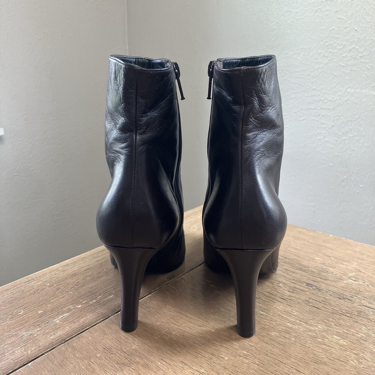VTG Yves Saint Laurent Leather Ankle Boots Women's 6.5 Brown VTG Yves Saint Laurent Leather Ankle Boots Women's 6.5 Brown