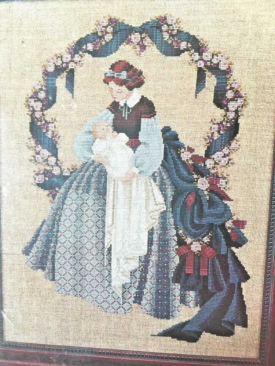 Lavender and on sale lace cross stitch