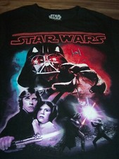 STAR WARS Return Of The Jedi T-Shirt SMALL LUKE SKYWALKER LEIA DARTH VADER