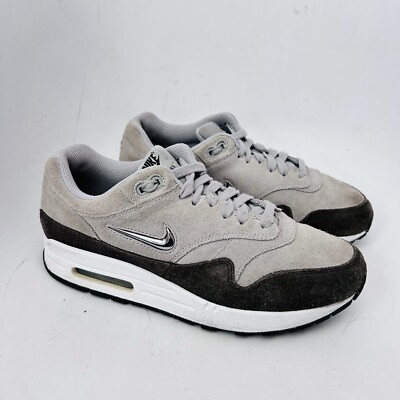 NIKE Air Max Womens Premium SC Jewel Logo Wolf Grey Size Suede Upper 