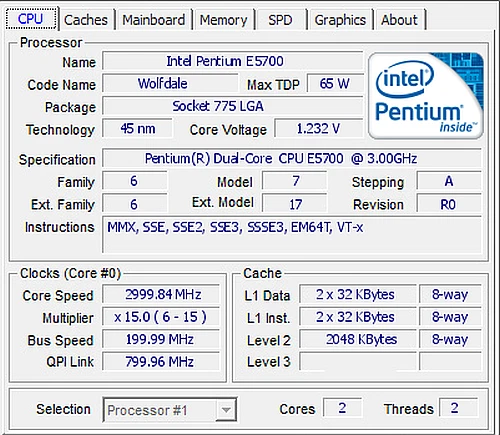 Mijnwerker Belegering Likeur Intel Pentium E5700 3GHz Wolfdale Dual-Core SLGTH 65W Desktop LGA775 Processor | eBay Mijnwerker Belegering Likeur Intel Pentium E5700 3GHz Wolfdale Dual-Core SLGTH 65W Desktop LGA775 Processor | eBay