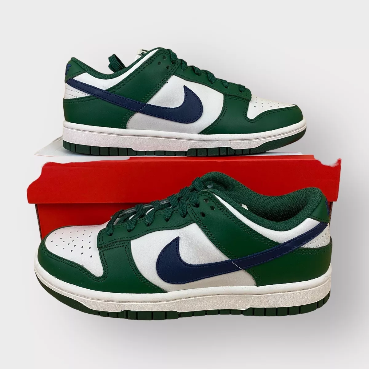 Nike Dunk Low Gorge Green Womens Lifestyle Shoes White Green