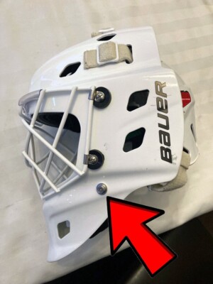 Bauer Flathead Screw for NME Goalie Mask | Goal Helmet Cage Screws Hockey Repair