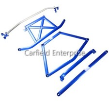 17-22 Alfa Romeo Stelvio SUV 1st Gen Front Strut Bar Chassis Ladder Brace Set